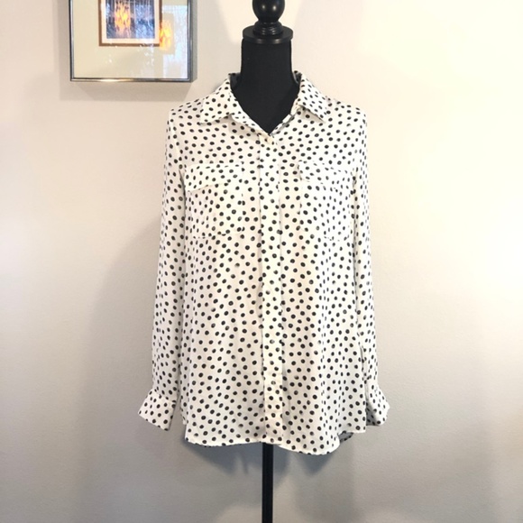 Who What Wear for Target Polka Dot Blouse - Picture 3 of 6
